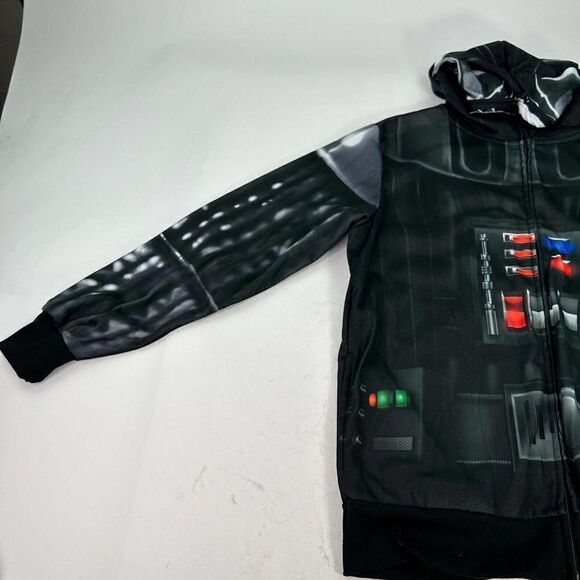 Star Wars Men's Vader is Here All Over Size M Black Full Zip Hoodie Sweatshirt - Picture 4 of 11